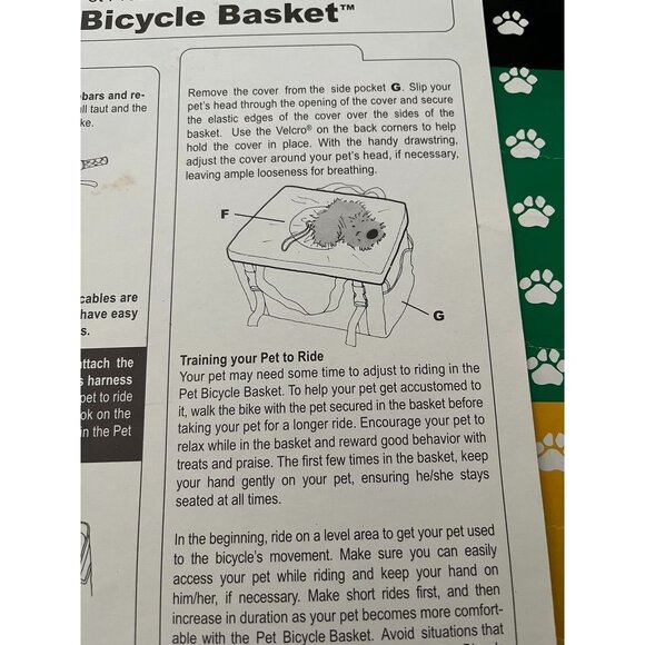 NEW Pet Bicycle Basket For Small Pets Up To 14 Lbs Soft & Secure With Clips To A - Picture 7 of 12